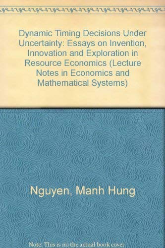 Immagine dell'editore per Dynamic Timing Decisions Under Uncertainty venduto da Books Puddle