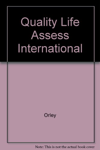 Beispielbild fr Quality of Life Assessment: International Perspectives : Proceedings of the Joint-Meeting Organized by the World Health Organization and the zum Verkauf von Reuseabook