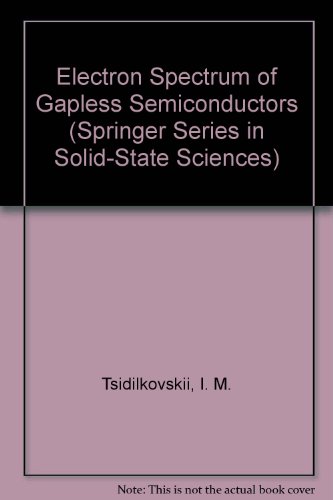 Stock image for Electron Spectrum of Gapless Semiconductors (Springer Series in Solid-state Sciences) for sale by Zubal-Books, Since 1961