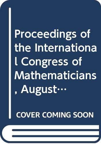 Beispielbild fr Proceedings of the International Congress of Mathematicians, August 21-29, 1990, Kyoto, Japan zum Verkauf von Munster & Company LLC, ABAA/ILAB