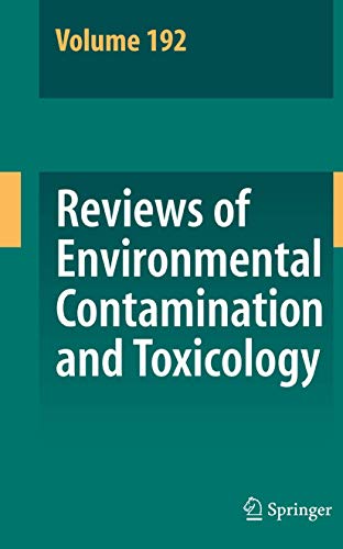 9780387717234: Reviews of Environmental Contamination and Toxicology 192