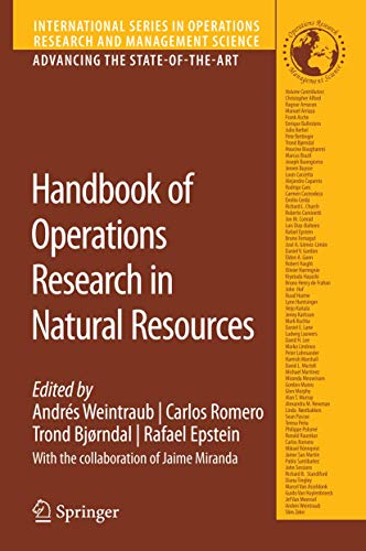 9780387718149: Handbook of Operations Research in Natural Resources (International Series in Operations Research & Management Science, 99)