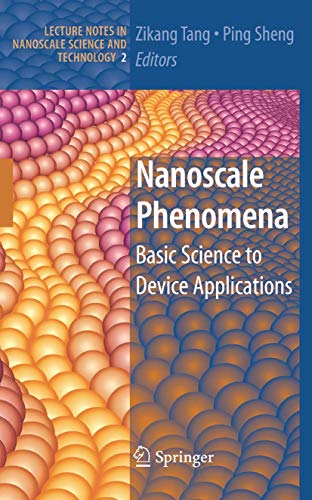 Stock image for Nanoscale Phenomena: Basic Science to Device Applications (Lecture Notes in Nanoscale Science and Technology, 2) for sale by BOOKWEST