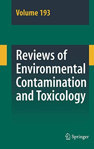 Beispielbild fr Reviews of Environmental Contamination and Toxicology zum Verkauf von Book Bear