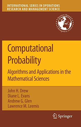 Beispielbild fr Computational Probability : Algorithms and Applications in the Mathematical Sciences zum Verkauf von Better World Books