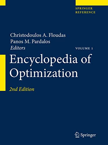 Beispielbild fr Encyclopedia of Optimization zum Verkauf von Buchpark