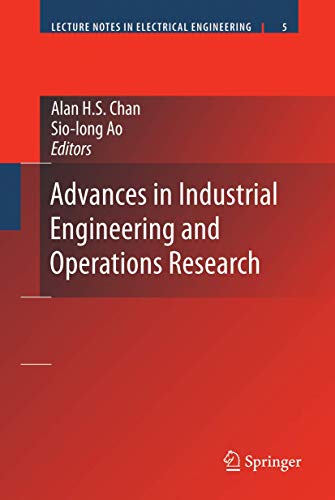 Stock image for Advances in Industrial Engineering and Operations Research for sale by Revaluation Books