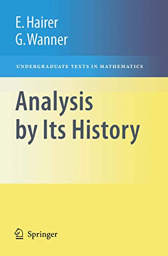 Stock image for Analysis by Its History (Undergraduate Texts in Mathematics) for sale by HPB-Red