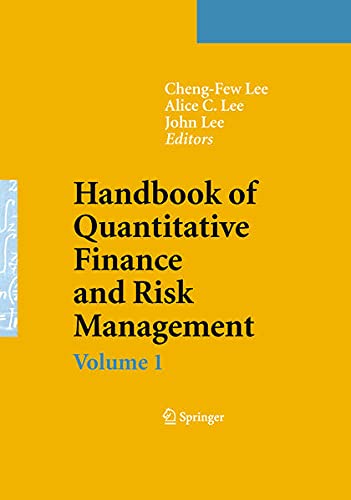9780387771175: Handbook of Quantitative Finance and Risk Management