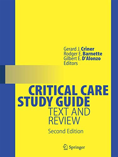 Stock image for Critical Care Study Guide: Text and Review for sale by Byrd Books