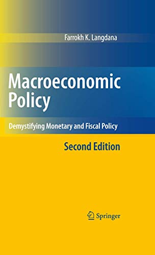 Beispielbild fr Macroeconomic Policy: Demystifying Monetary and Fiscal Policy zum Verkauf von BooksRun