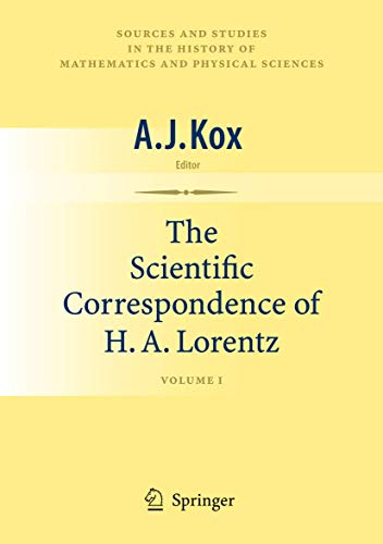 Stock image for The Scientific Correspondence Of H.A. Lorentz (Hb) for sale by Books From California