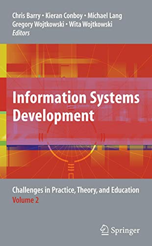 Stock image for Information Systems Development, Volume 2: Challenges in Practice, Theory, and Education for sale by Buchpark