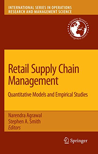 9780387789026: Retail Supply Chain Management: Quantitative Models and Empirical Studies