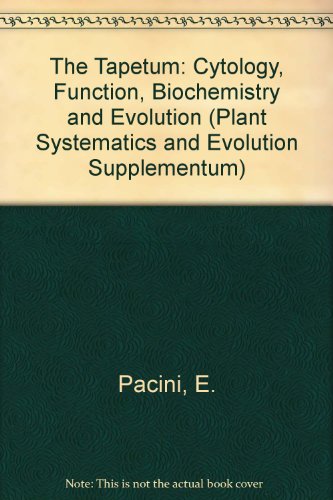 The Tapetum: Cytology, Function, Biochemistry and Evolution (PLANT SYSTEMATICS AND EVOLUTION SUPPLEMENTUM) (9780387824864) by International Palynological Congress 1992 (Aix-En-Provence, France)