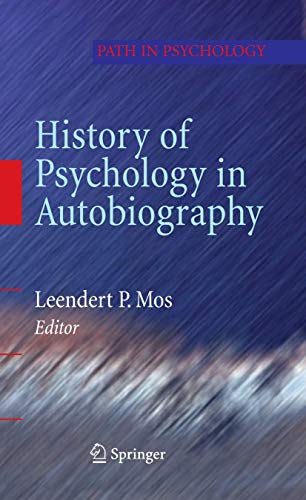 Stock image for History Of Psychology In Autobiography for sale by Basi6 International