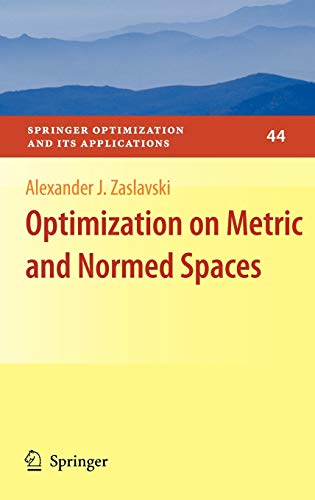 Beispielbild fr Optimization on Metric and Normed Spaces zum Verkauf von Buchpark