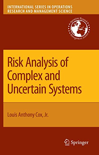 Stock image for RISK ANALYSIS OF COMPLEX AND UNCERTAIN SYSTEMS for sale by Second Story Books, ABAA