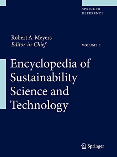 9780387894690: Encyclopedia of Sustainability Science and Technology