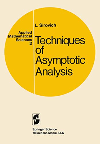 Imagen de archivo de Techniques of Asymptotic Analysis. a la venta por Chiron Media