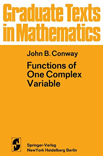 9780387900629: Functions of One Complex Variable: 11 (Graduate Texts in Mathematics)