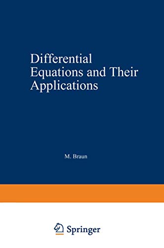 Beispielbild fr Differential equations and their applications: An introduction to applied mathematics (Applied mathematical sciences) zum Verkauf von Wonder Book