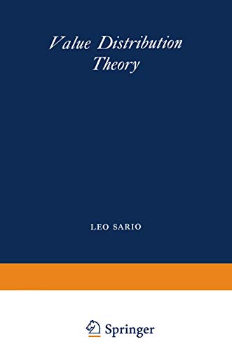Stock image for Value Distribution Theory (The university series in higher mathematics) for sale by Mispah books