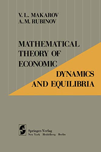 Imagen de archivo de Mathematical Theory of Economic Dynamics and Equilibria a la venta por Ammareal
