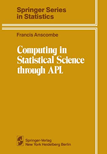 Stock image for Computing in Statistical Science Through APL for sale by Better World Books