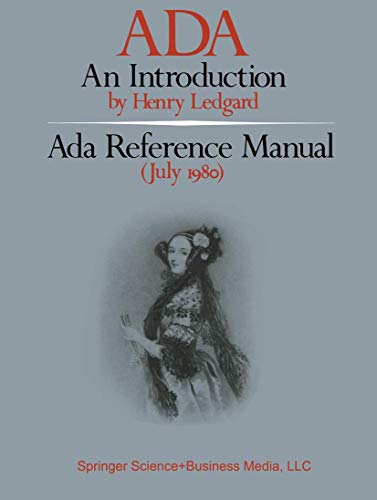 9780387905686: ADA: An Introduction. Ada Reference (July 1980)