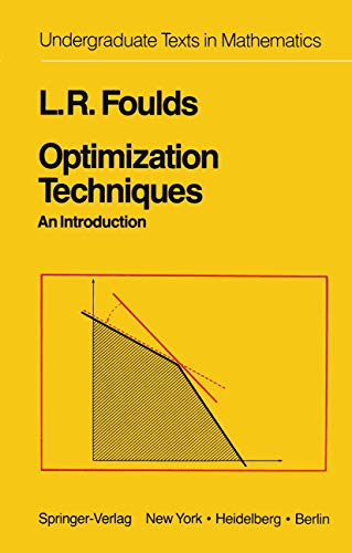 9780387905860: Optimization Techniques: An Introduction (Ecological Studies)