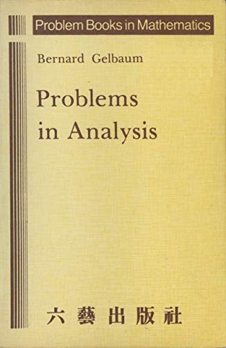 Imagen de archivo de Problems in Analysis a la venta por Better World Books: West