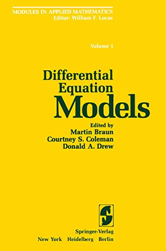 9780387906959: Differential Equation Models