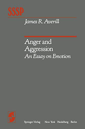 9780387907192: Anger and Aggression: An Essay on Emotion (Springer Series in Social Psychology)