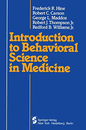 9780387907369: Introduction to Behavioral Science in Medicine