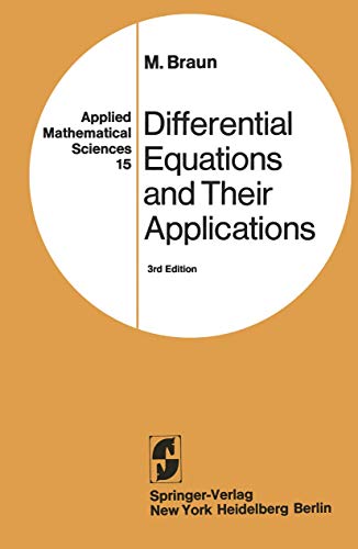 Imagen de archivo de Differential Equations and Their Applications: An Introduction to Applied Mathematics a la venta por ThriftBooks-Dallas