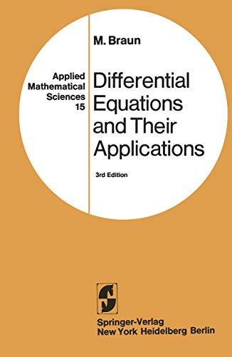 9780387908069: Differential Equations and Their Applications: An Introduction to Applied Mathematics