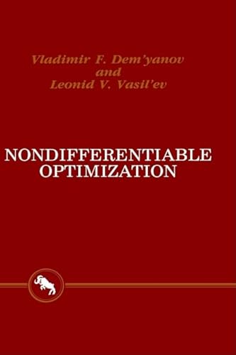Beispielbild fr Nondifferentiable Optimization (Translation Series in Mathematics and Engineering) zum Verkauf von Alphaville Books, Inc.