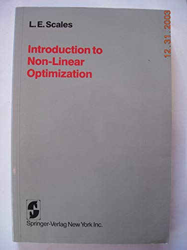 Stock image for Introduction to Non-Linear Optimization for sale by GF Books, Inc.