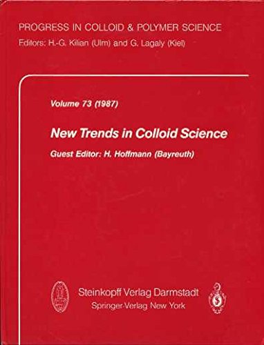 Imagen de archivo de New Trends in Colloid Science (Progress in Colloid and Polymer Science) a la venta por Zubal-Books, Since 1961