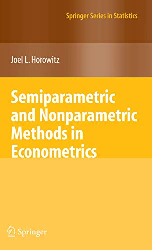 Stock image for Semiparametric and Nonparametric Methods in Econometrics (Springer Series in Statistics) for sale by SecondSale