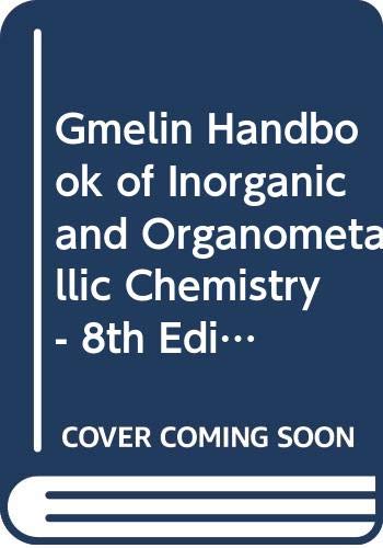 Imagen de archivo de Gmelin Handbook of Inorganic Chemistry. Sc, Y, La - Lu, D 3, Coordination Compounds. a la venta por Antiquariat im Hufelandhaus GmbH  vormals Lange & Springer