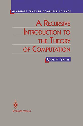 Image d'archives pour A Recursive Introduction to the Theory of Computation (Texts in Computer Science) mis en vente par HPB-Red