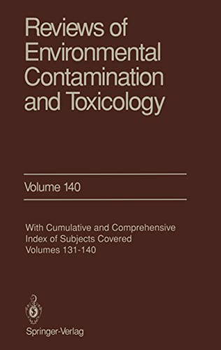 Beispielbild fr Reviews of Environmental Contamination and Toxicology / Volume 140 zum Verkauf von Zubal-Books, Since 1961