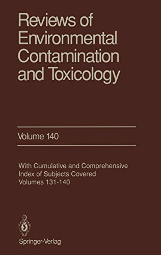 Stock image for Reviews of Environmental Contamination and Toxicology / Volume 140 for sale by Zubal-Books, Since 1961