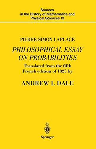 9780387943497: Pierre-simon Laplace Philosophical Essay on Probabilities: Translated from the Fifth French Edition of 1825 With Notes by the Translator: 13