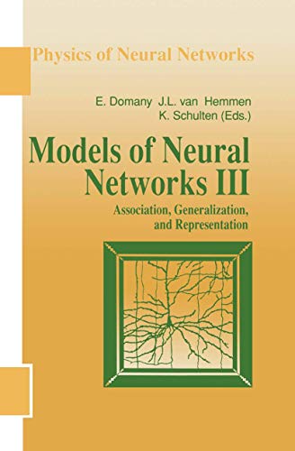 Imagen de archivo de Models of Neural Networks III: Association, Generalization, and Representation a la venta por Buchpark