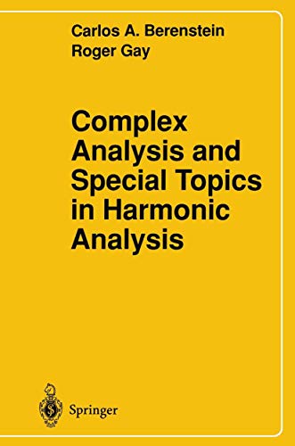 Beispielbild fr Complex Analysis and Special Topics in Harmonic Analysis zum Verkauf von McCord Books