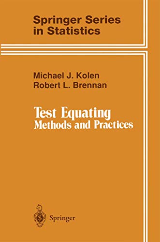 9780387944869: Test Equating: Methods and Practices (Springer Series in Statistics)