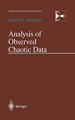 9780387945231: Analysis of Observed Chaotic Data